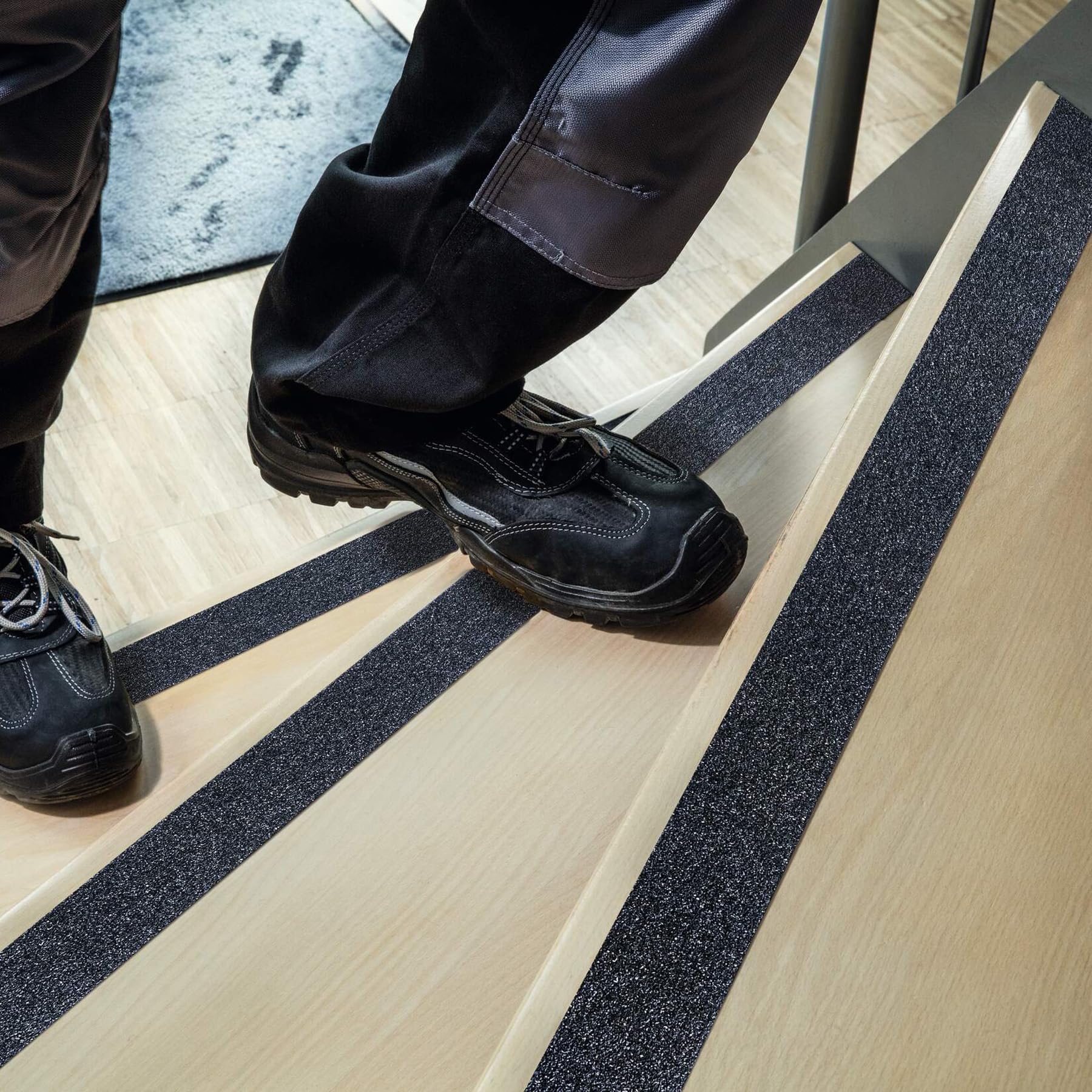 Durable DURALINE GRIP Antirutschband, 50 mm x 15 m, Schwarz, Treppen und Rampen, Hohe Rutschfestigkeit