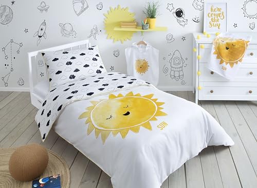 Hibboux 80x80 Cosmic Sun Baby Duvet Cover Set