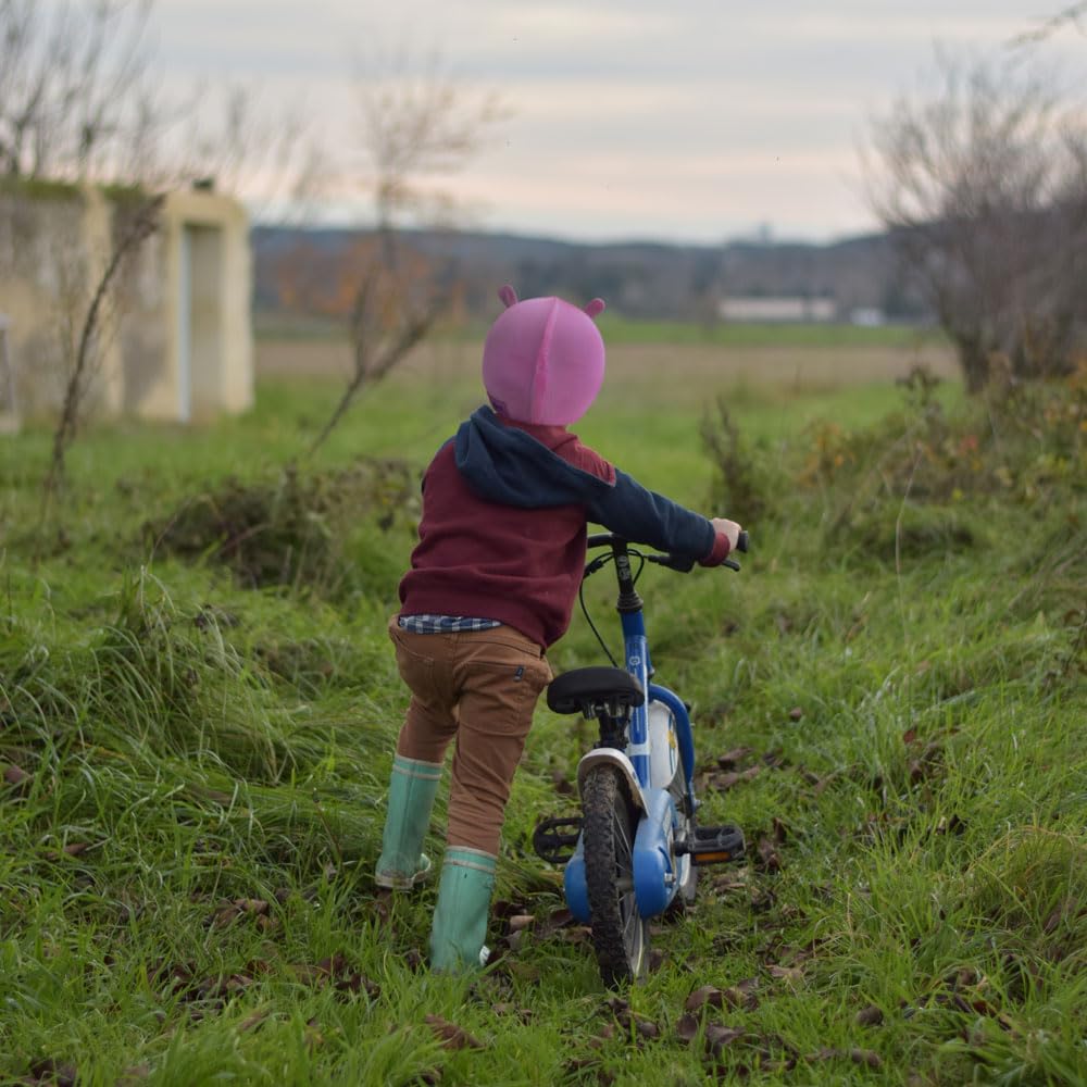 COOLCASC® Hippo - Universelle Passform Skihelmabdeckung - Passen Sie den Skihelm Ihres Kindes mit Einer lustigen und niedlichen Schutzhülle an - Snowboard- und Ski-Zubehör - Einheitsgröße