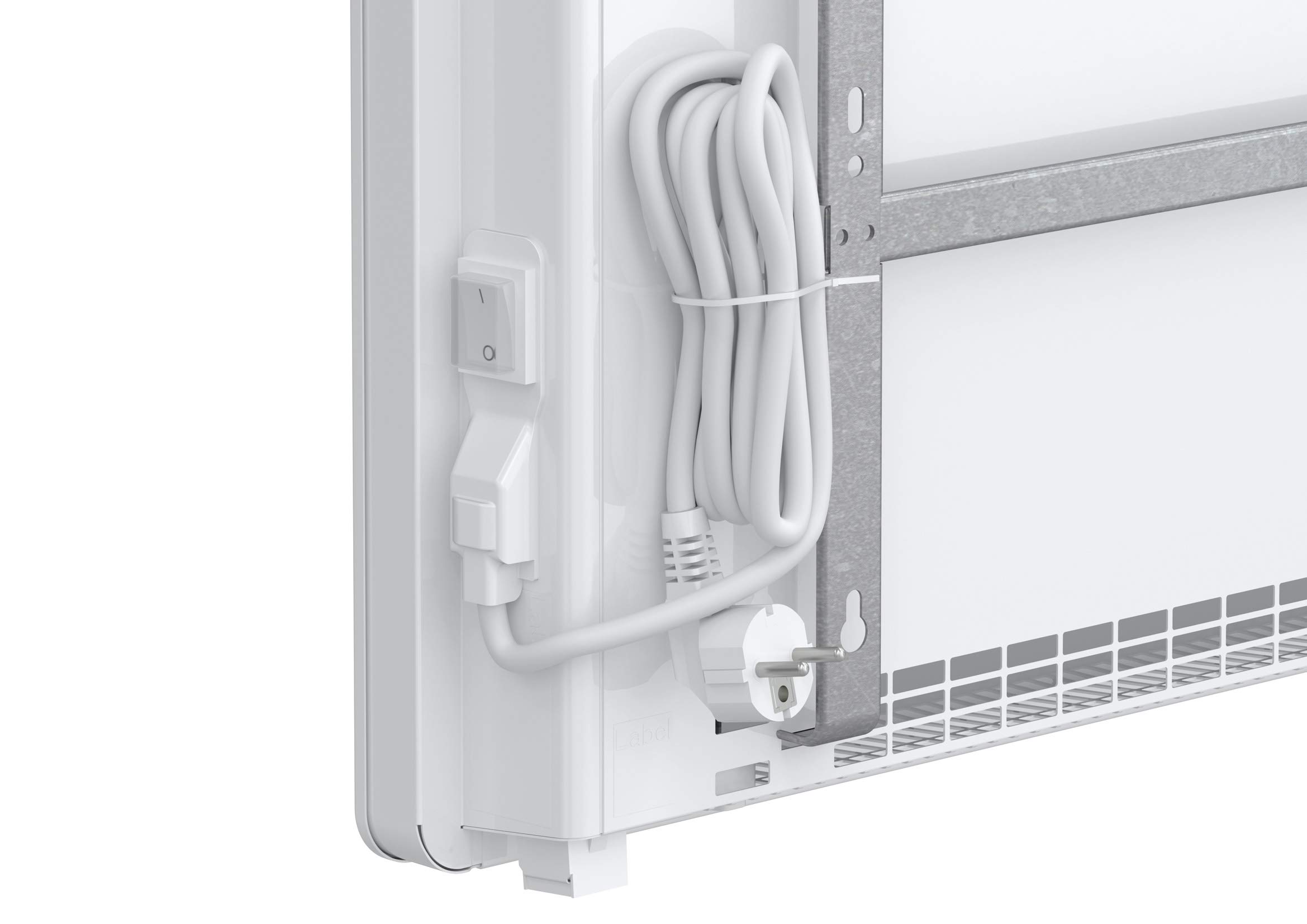 AEG Haustechnik Wandkonvektor WKL 3005 für ca. 30 m², Heizung 3000 W, 5-30 °C, wandhängend, LC-Display, Wochentimer, Metall, Ökodesign 2018, 236537 Weiß