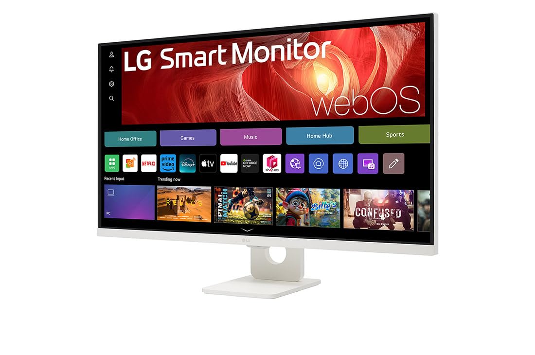 LG Smart Monitor 32U721SA-W.AEU, 32", 4K UHD (3840x2160), HDR10, IPS, webOS 24, USB-C (65W), Bluetooth, DCI-P3 90%, Smart TV Funktionen, HDMI, DisplayPort, Schwarz
