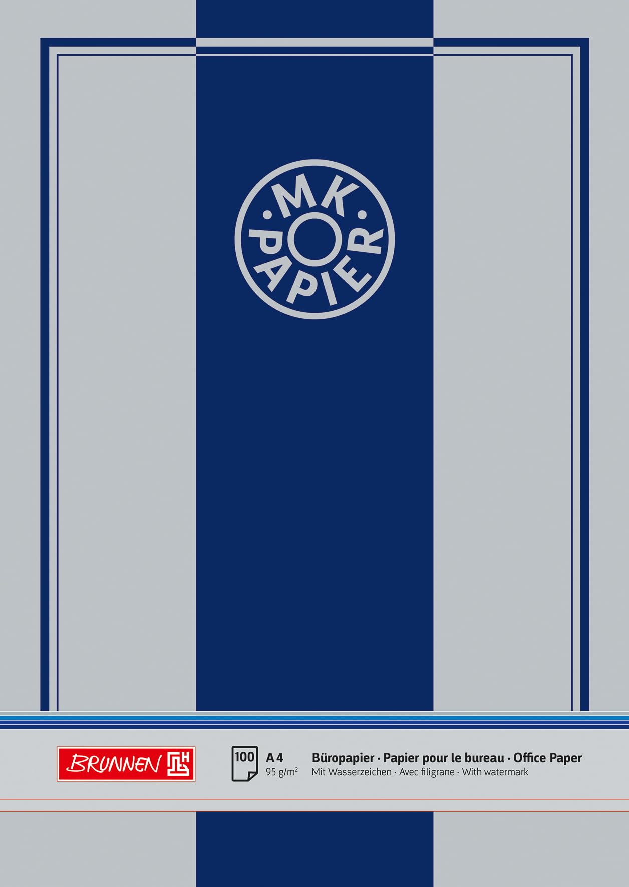 Brunnen 1032219 Schreibmaschinen-Durchschlagpapier, A4, 95 g/qm, 100 Blatt, hochweiß