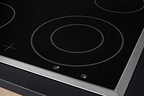 Bauknecht HEKO 566 Pyro Herd-Kochfeld-Kombination /Glaskeramik-Kochfeld (60 cm) / Pyrolyse-Selbstreinigungssystem / Multi-Level-Kochen / Backauszug mit 2 Ebenen, Schwarz