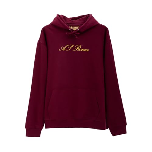 AS Roma Unisex Rosso-XXL Kapuzenpullover, rot