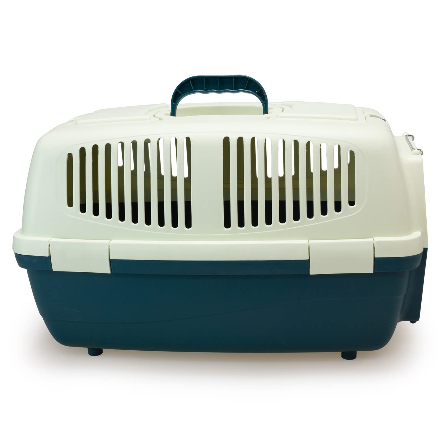 Arquivet Transportbox aus Kunststoff für Haustiere, 59 x 36 x 33 cm, kleine oder mittelgroße Hunde und Katzen, große Nagetiere, Transportbox für Zug und Auto