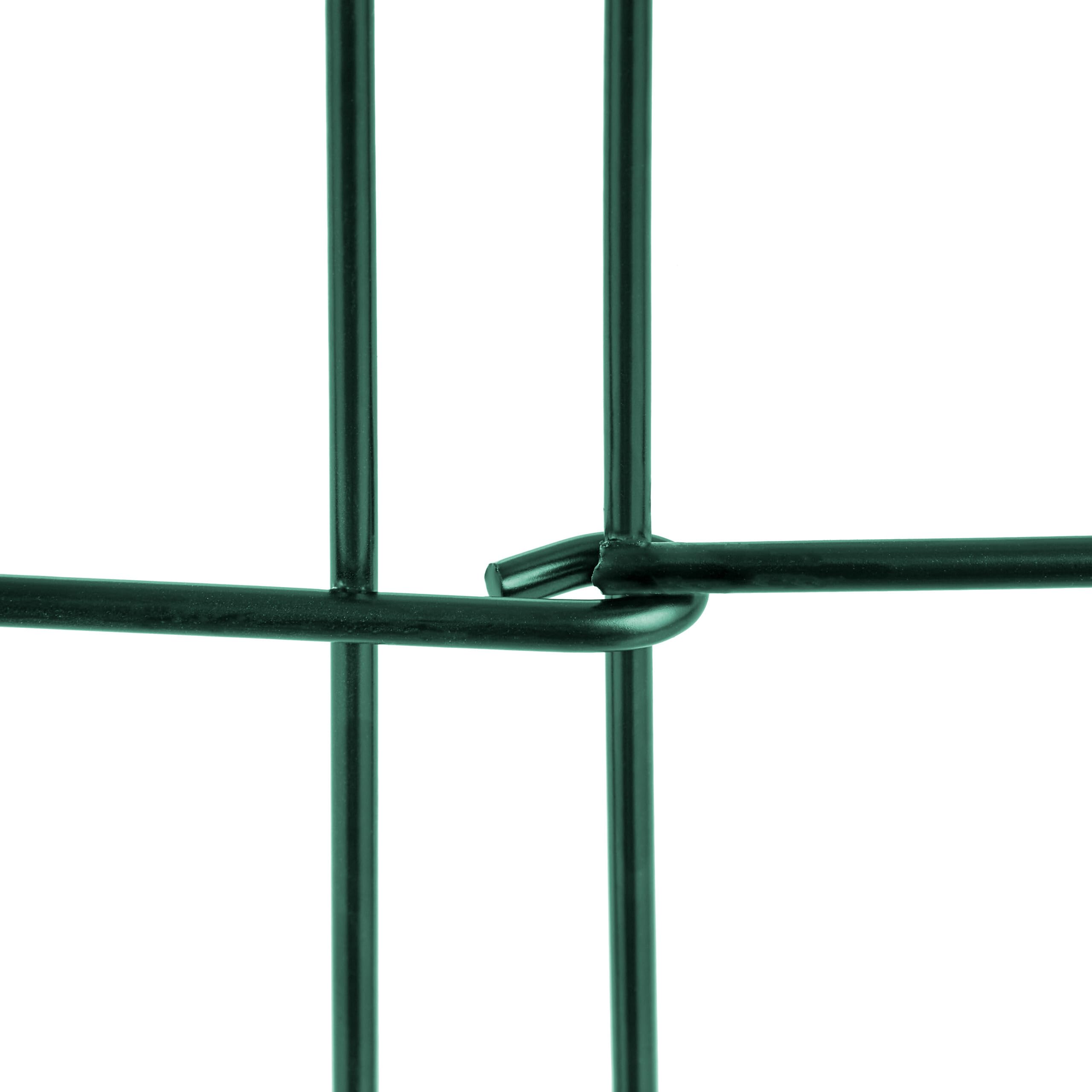 Relaxdays Beeteinfassung, 4er Set, Metall, HxB: je 28 x 38,5 cm, Beetumrandung für Garten, Zierzaun zum Stecken, grün