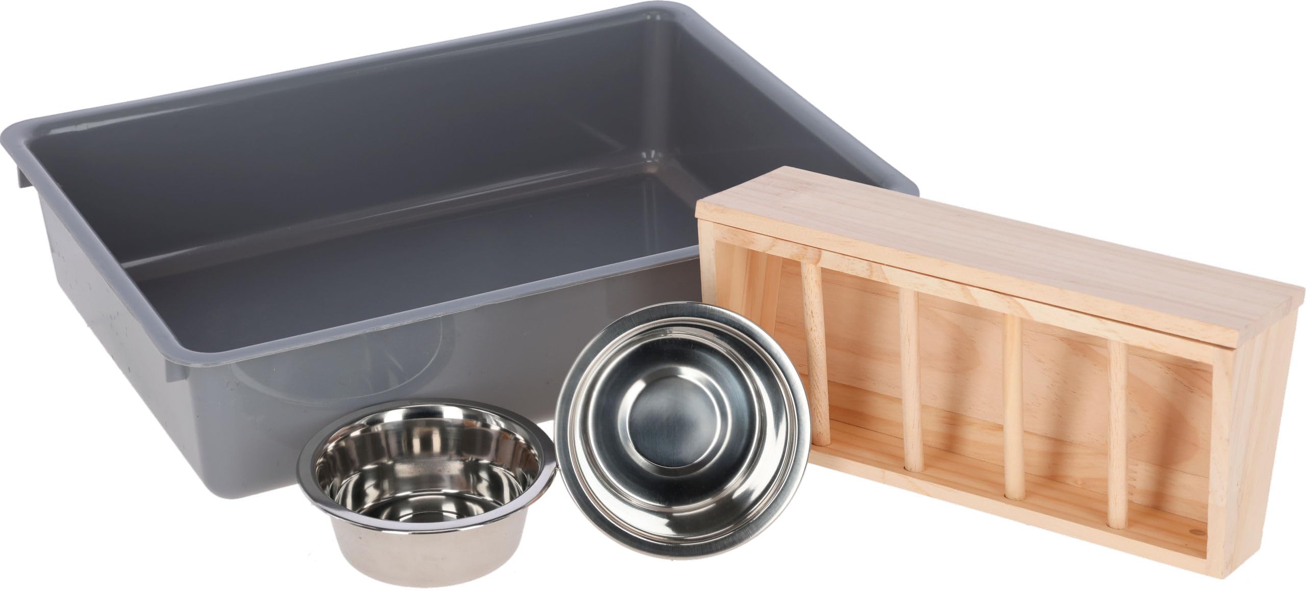 Kerbl Pet Buddel- und Futterstation, Fressstation, Buddelkiste, 70x36x24cm, Kiefernholz, Tierfütterung, Nager, für Innen- und Außenbereich