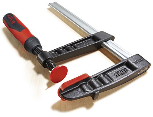 BESSEY Temperguss-Schraubzwinge TG50S17-2K, Spannweite 500 mm Ausladung 175 mm, Stabile Hohlprofilschiene mit Riffelung, Gewicht 2,29 Kg