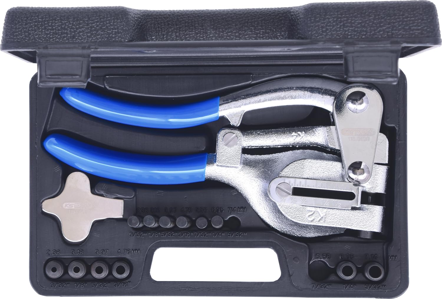 KS Tools 118.0105 Lochzangen-Satz, 16-tlg.