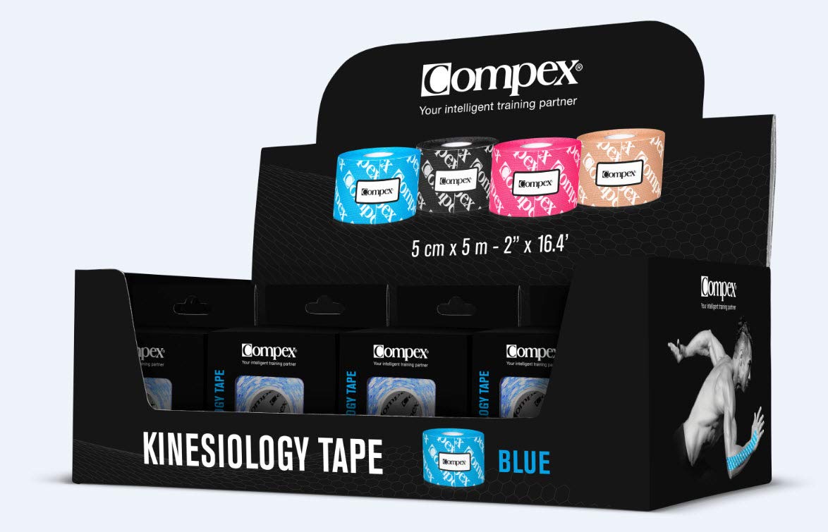 COMPEX Tape für Erwachsene, Schwarz, 12 Rollen