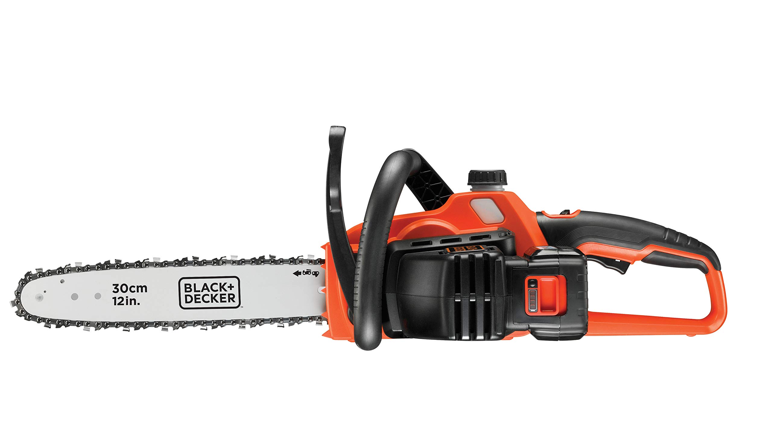 Black+Decker Li Ion Akku Kettensäge 36V GKC3630L25 mit Akku und Ladegerät – Ideal für Holz- & Gartenarbeiten – 30 cm Schwertlänge