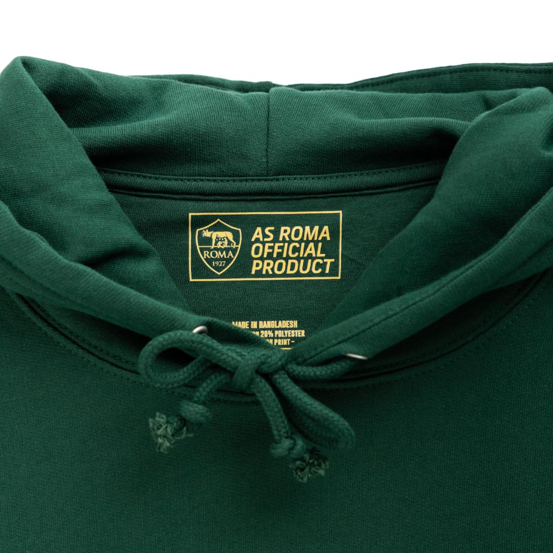 AS Roma Unisex Verde-l Kapuzenpullover, grün, L