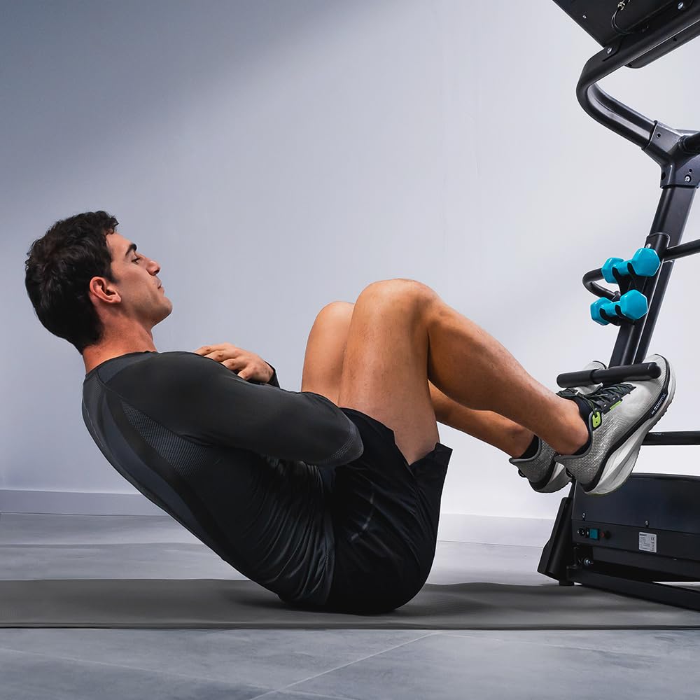 Cecotec Faltbares Laufband DrumFit WayHome, Neigung, Massagegürtel, Hanteln und Schaumstoffstangen, 1-18 km/h, 12 Programme, Breite Lauffläche