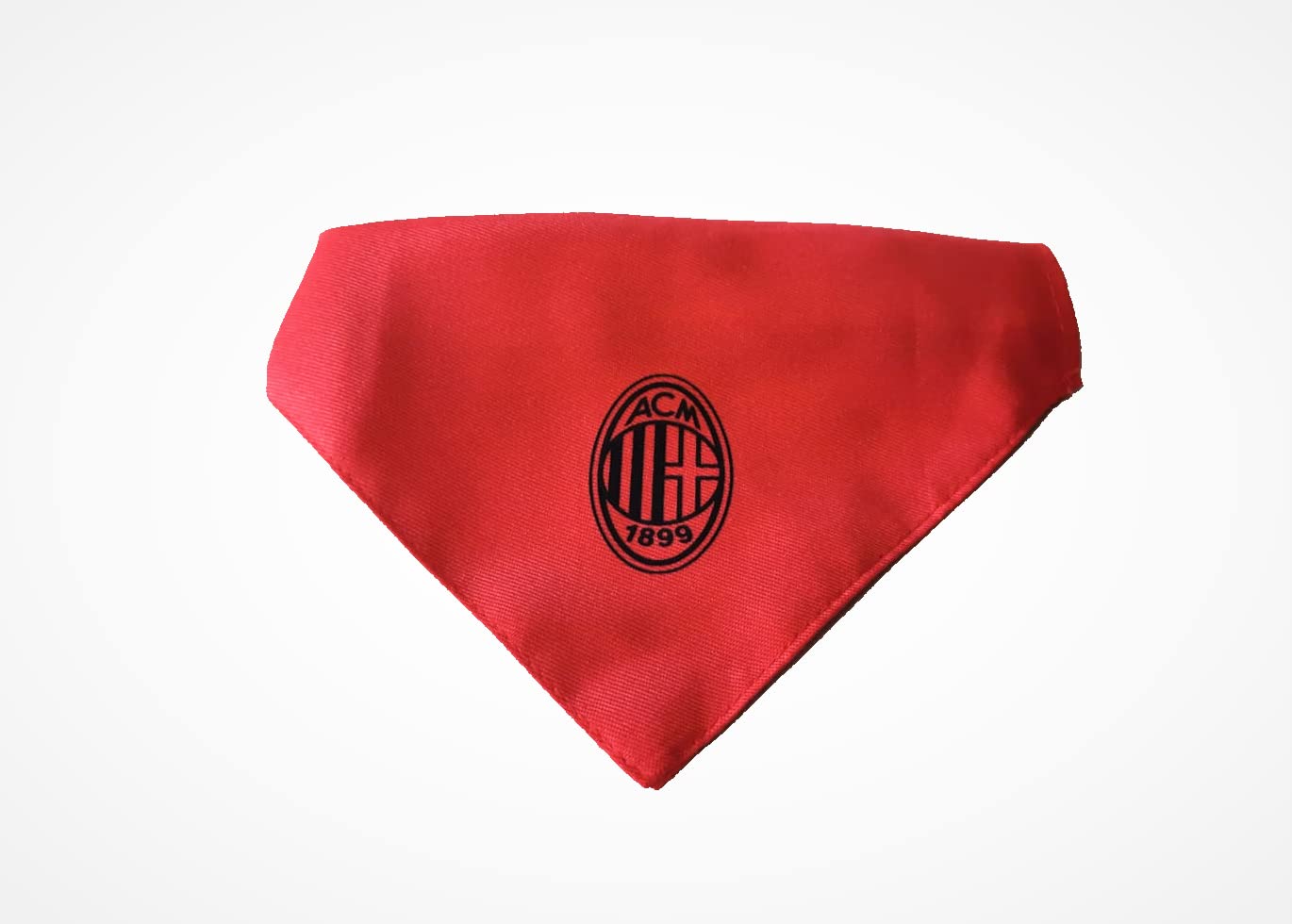 AC Milan Acmpetbandana Bandana für Hunde und Katzen, offizielles Produkt für Erwachsene, Schwarz, einzigartig