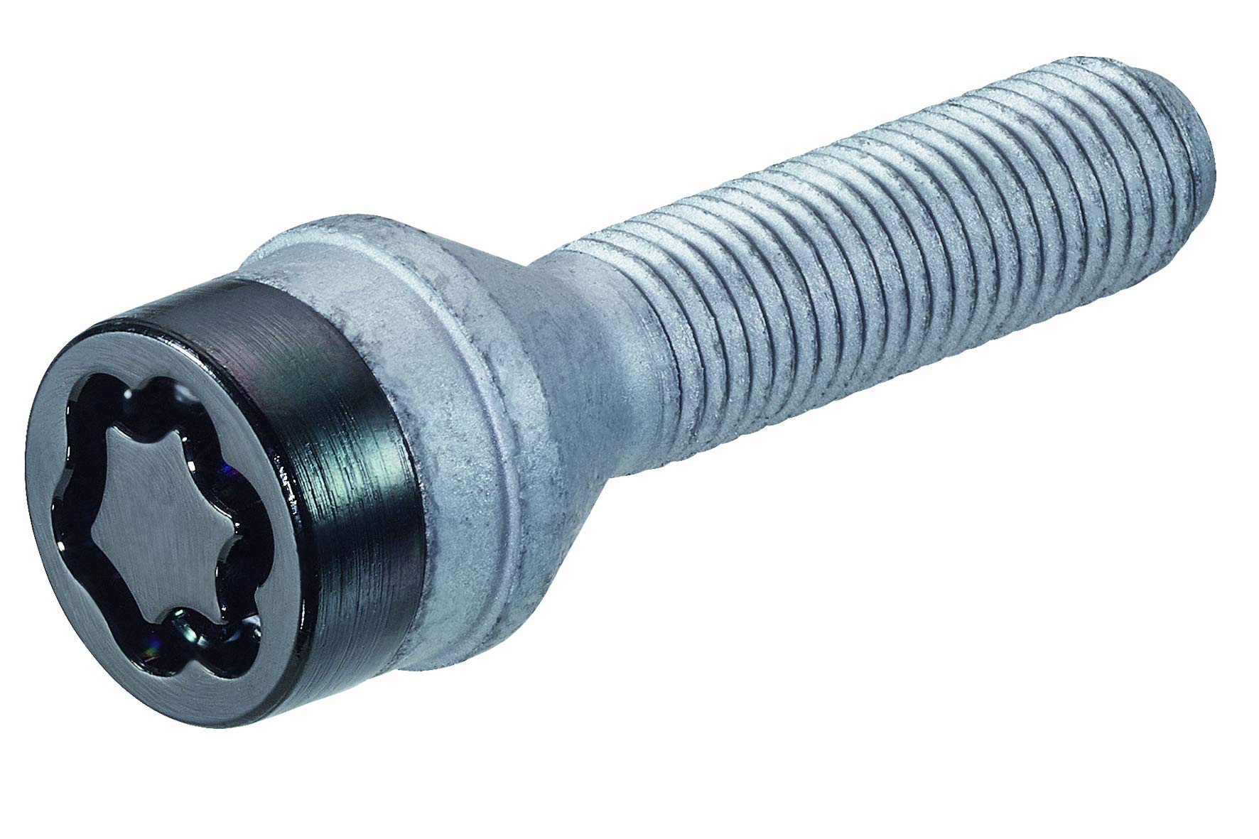 27209SUB Radsicherungsbolzen SUB (Schwarz) M14x1.5, Kegelsitz, Schaftlänge 44,0 mm, SW17, Schlüsseldurchmesser 25,8 mm