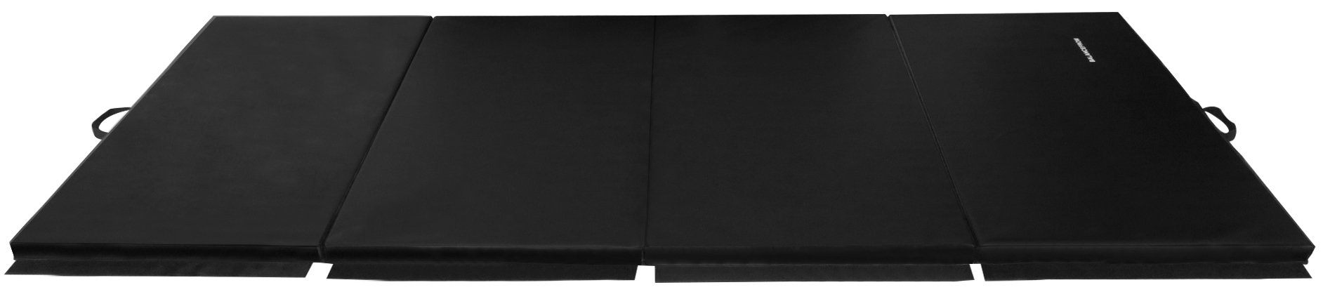 Signature Fitness Faltbare Gymnastikmatte, 122 x 24 x 5,1 cm, extra dick, hohe Dichte, reißfest, schwarz