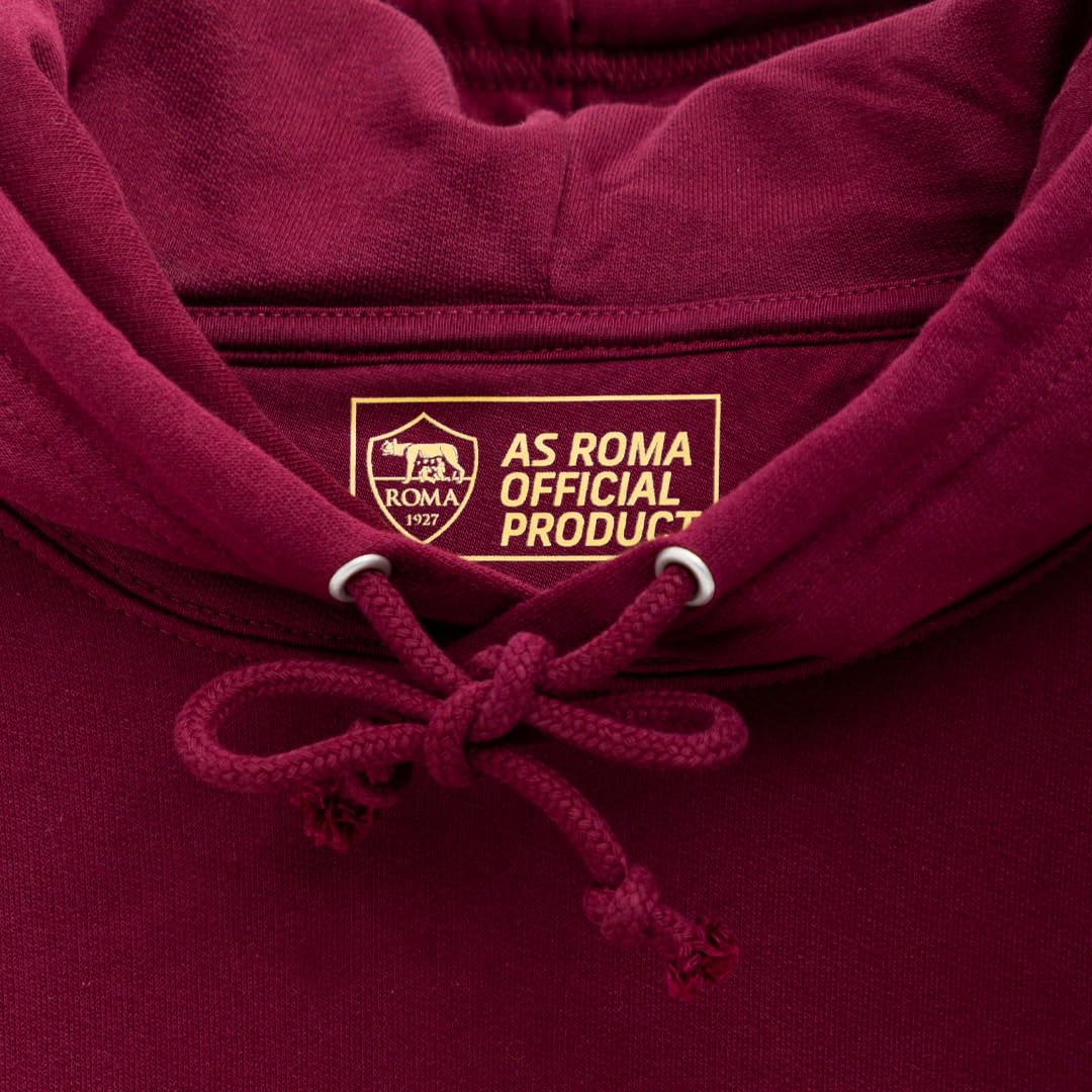 AS Roma Unisex Rosso-XXL Kapuzenpullover, rot