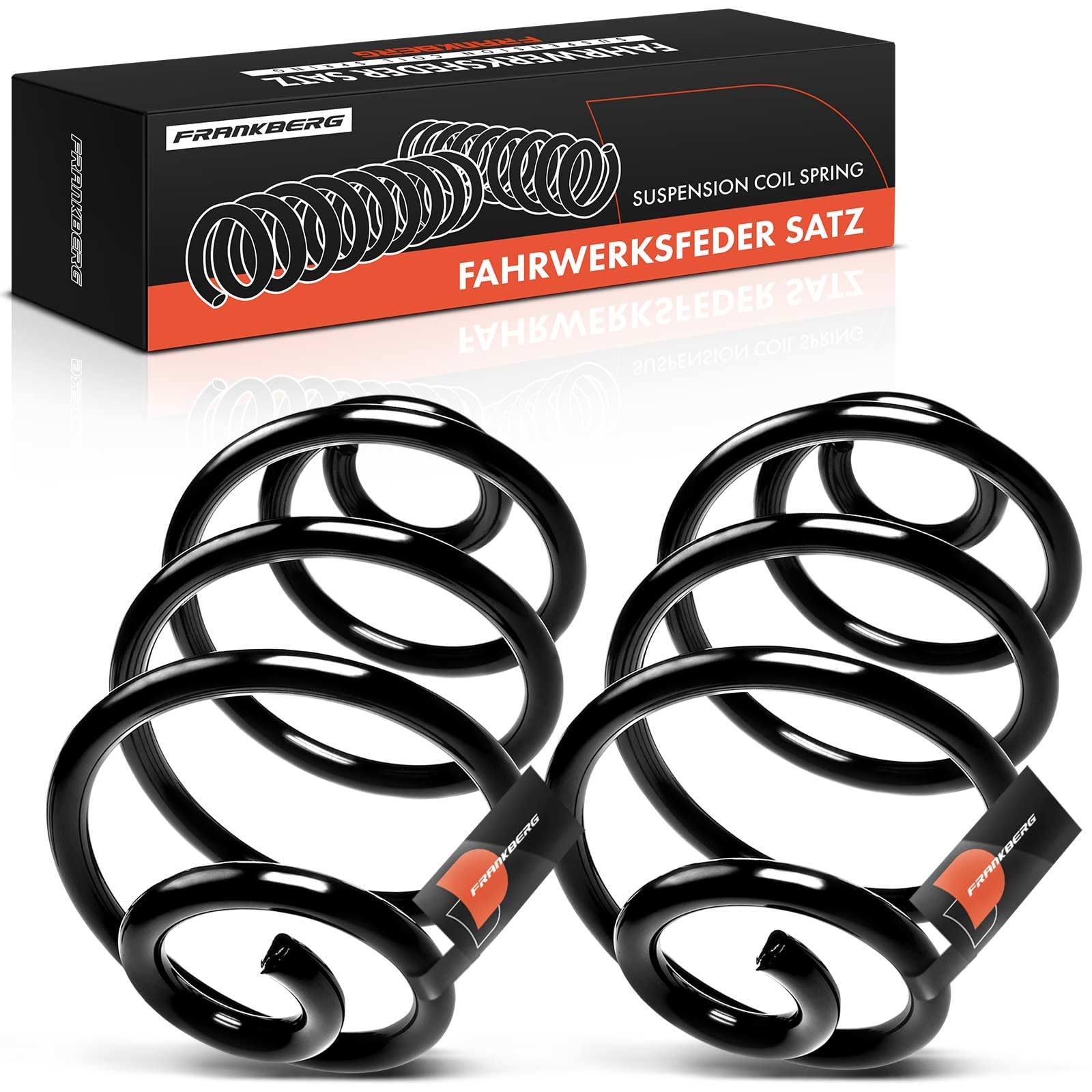 Frankberg 2x Federn Fahrwerksfeder Hinten Kompatibel mit Corsa C F08 F68 2000-2009 Corsa C X01 2000-2012 Tigra Twintop/Convertible 2004-2009 Replace# 9196210