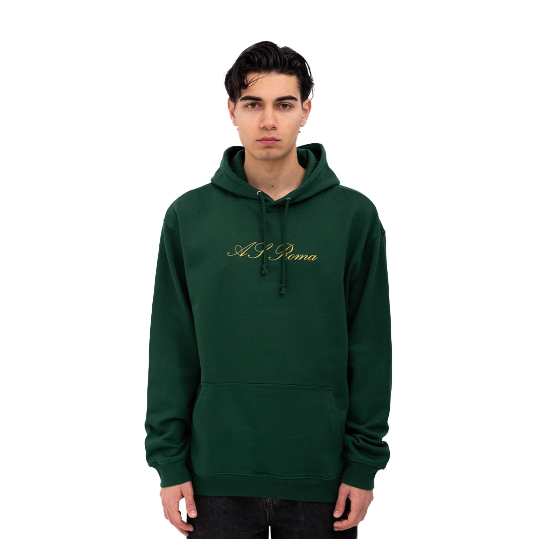 AS Roma Unisex Verde-l Kapuzenpullover, grün, L