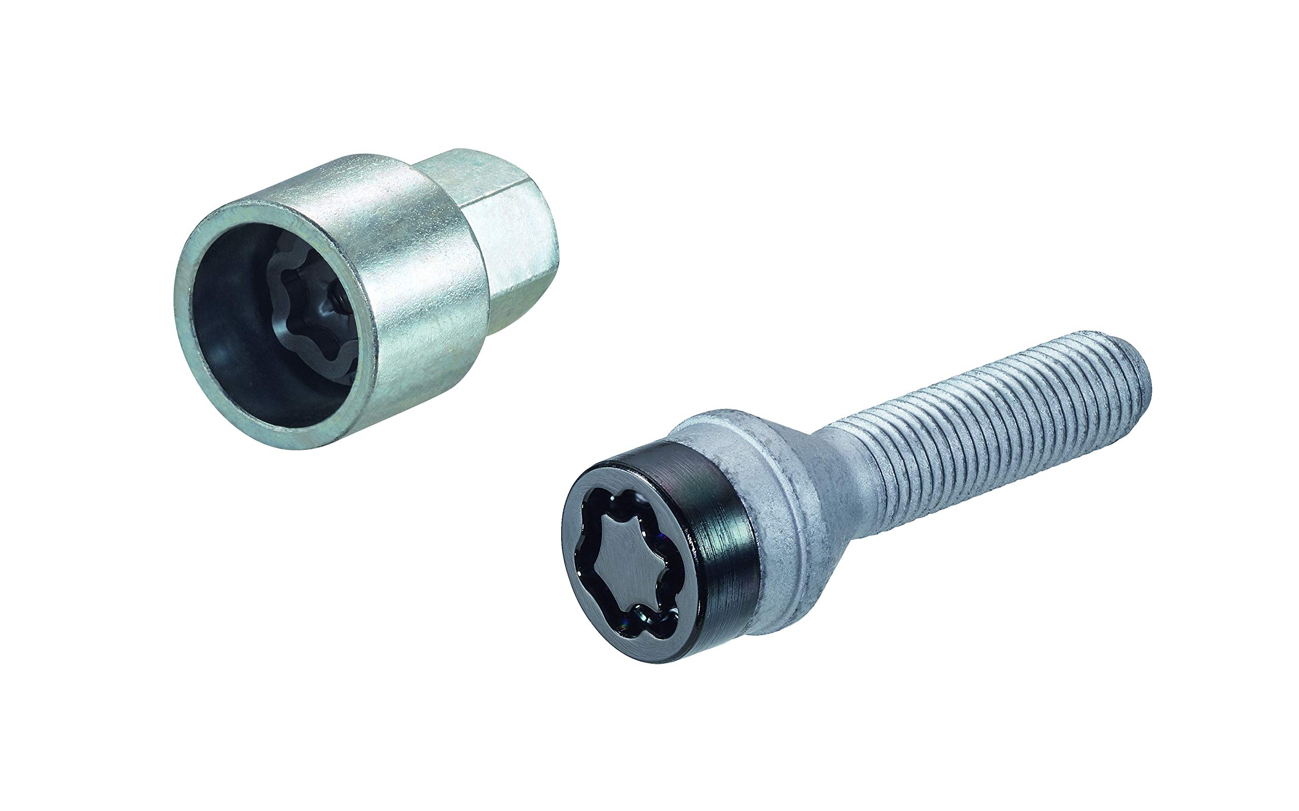 27209SUB Radsicherungsbolzen SUB (Schwarz) M14x1.5, Kegelsitz, Schaftlänge 44,0 mm, SW17, Schlüsseldurchmesser 25,8 mm