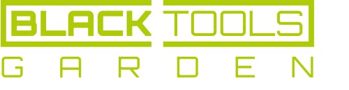 Black Tools® Garden Handrechen | Zum Säubern und Auflockern | Rutschfester Griff | Korrosionsgeschützt | Länge 30 cm | Garten, Kübel, Balkonkästen, Beete