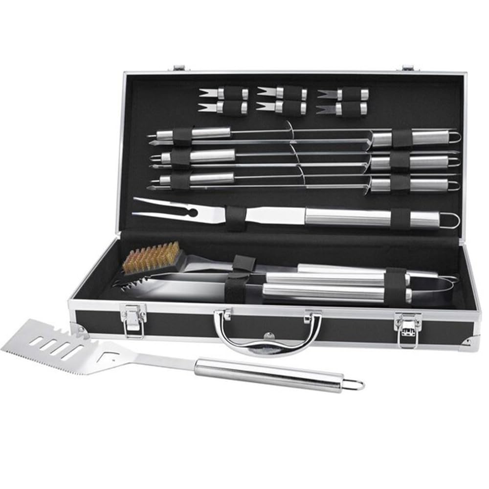 Küchenprofi BBQ Set ARIZONA 16-teilig, Grill Zubehör Set, schwarzer Aluminium Koffer, ideales Geschenkset