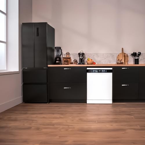 Cecotec Geschirrspüler 60 cm - Freistehend Bolero Aguazero 6210 D. 15 Bestecke, energieeffizient, XXL Fullcolor Display, drittes Fach, 14 Programme, Dual Zone Wash, verstellbares Fach, Weiß