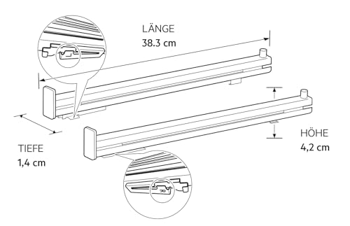 AEG Backofenvollauszug (1 Paar), Teleskopbackauszug variabel auf die Einschubgitter klemmbar, Bleche lassen sich bequem und sicher bis zur vollen Blechlänge herausziehen, Sicherheitsstopp, COTRUN1F