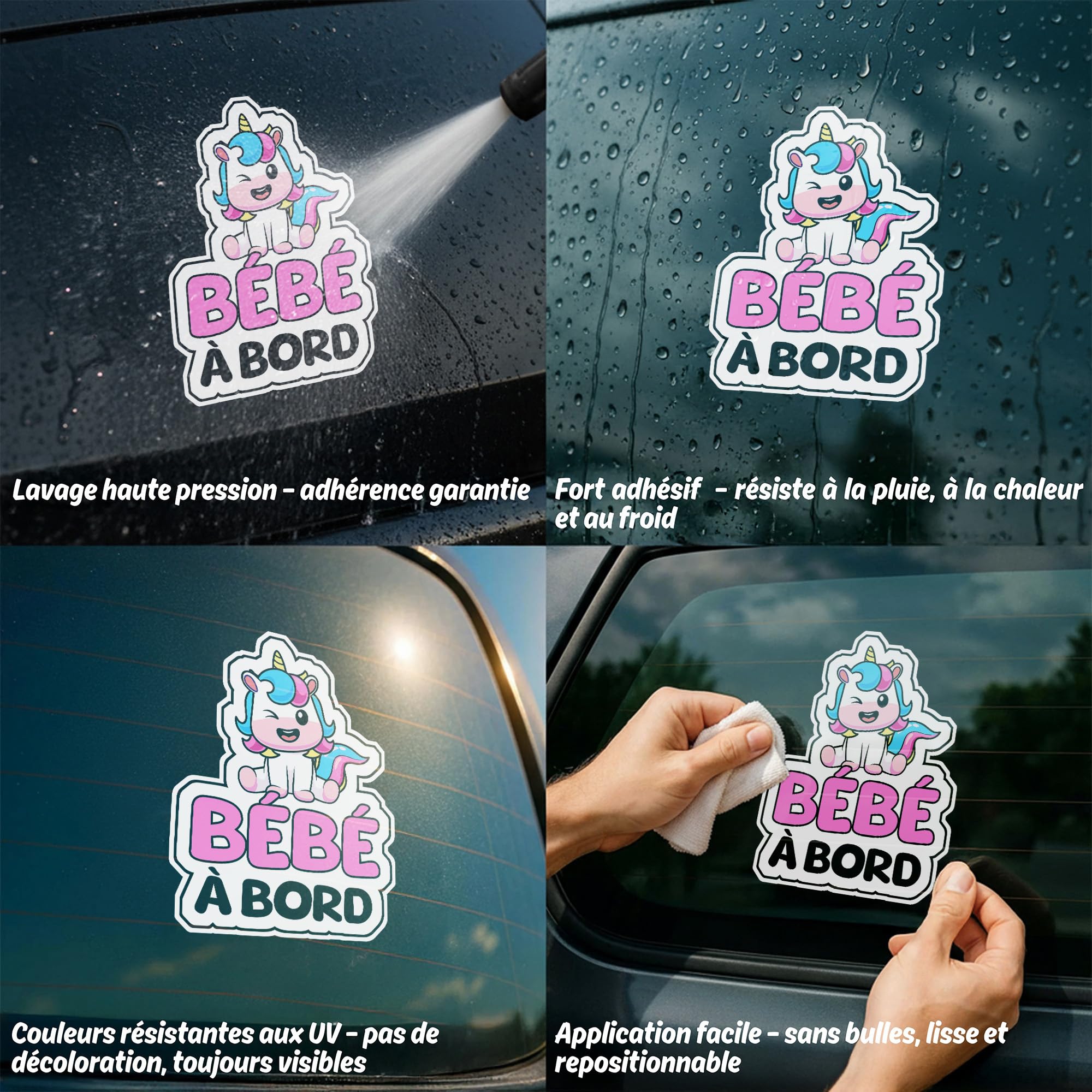 Französische Tieraufkleber 2