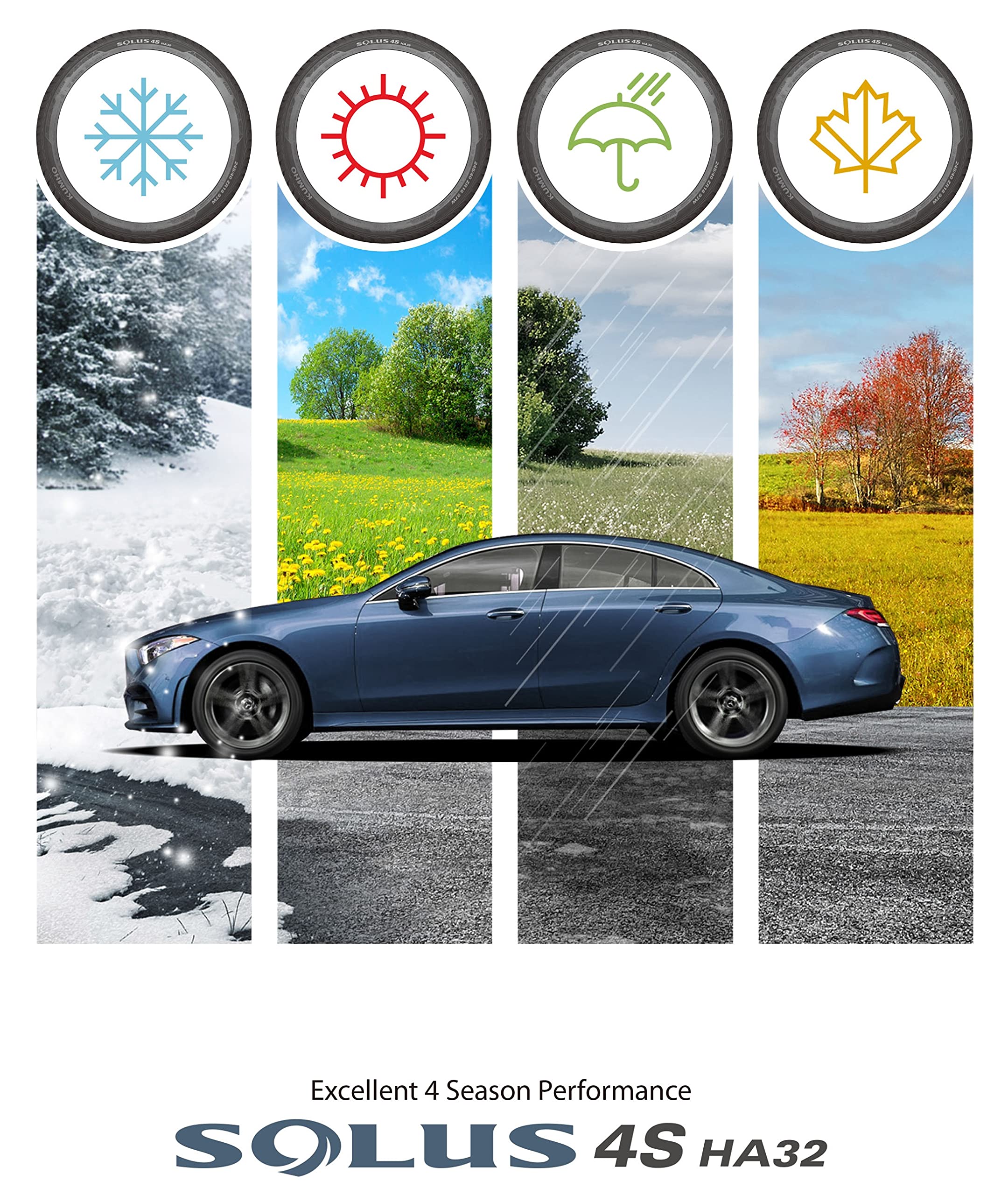 Kumho 175/60R16 82H SOLUS 4S HA32, 175/60R16 82 H