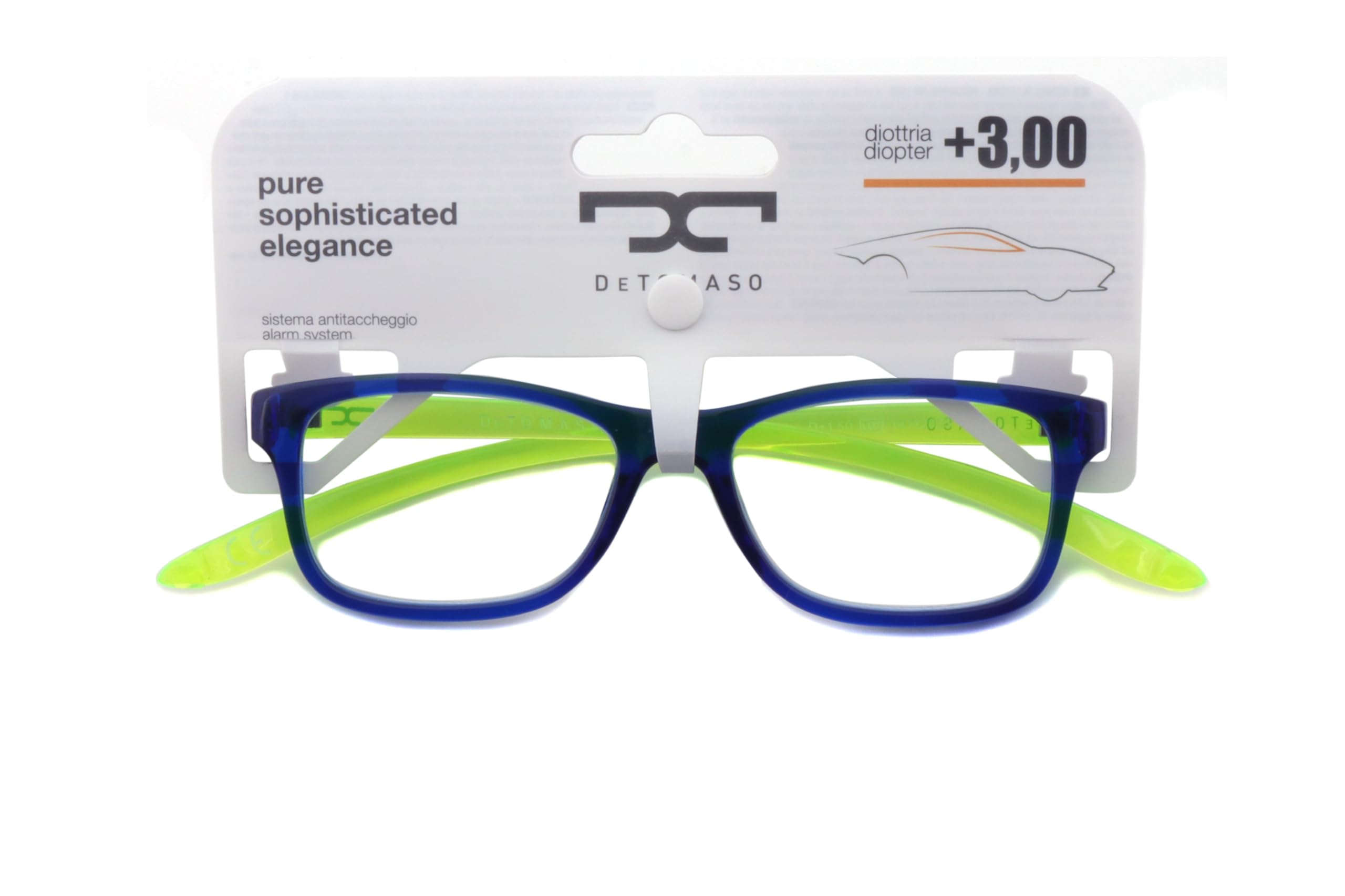 De Tomaso Unisex Reading Glasses, Mehrfarbig, 53mm