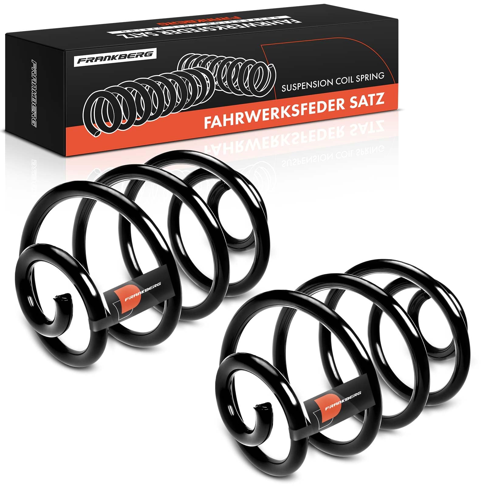 Frankberg 2x Federn Fahrwerksfeder Hinten Kompatibel mit Corsa C F08 F68 2000-2009 Corsa C X01 2000-2012 Tigra Twintop/Convertible 2004-2009 Replace# 9196210