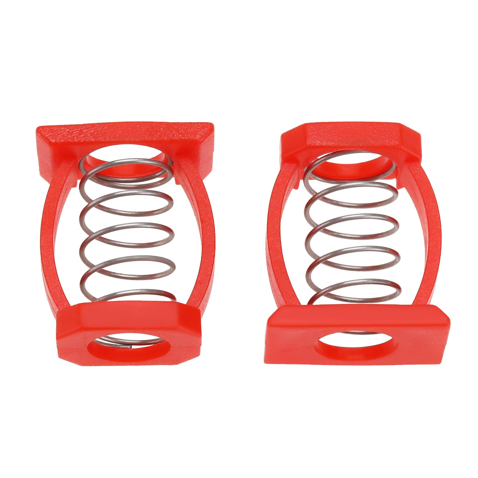 LT Easiyl 2 Stück C-Schnallenfedern Fahrradscharnierclip Fahrradbegrenzungsscharnierklemme Kompatibel mit Brompton-Faltrad Roter C-förmiger Clip Fahrradzubehör
