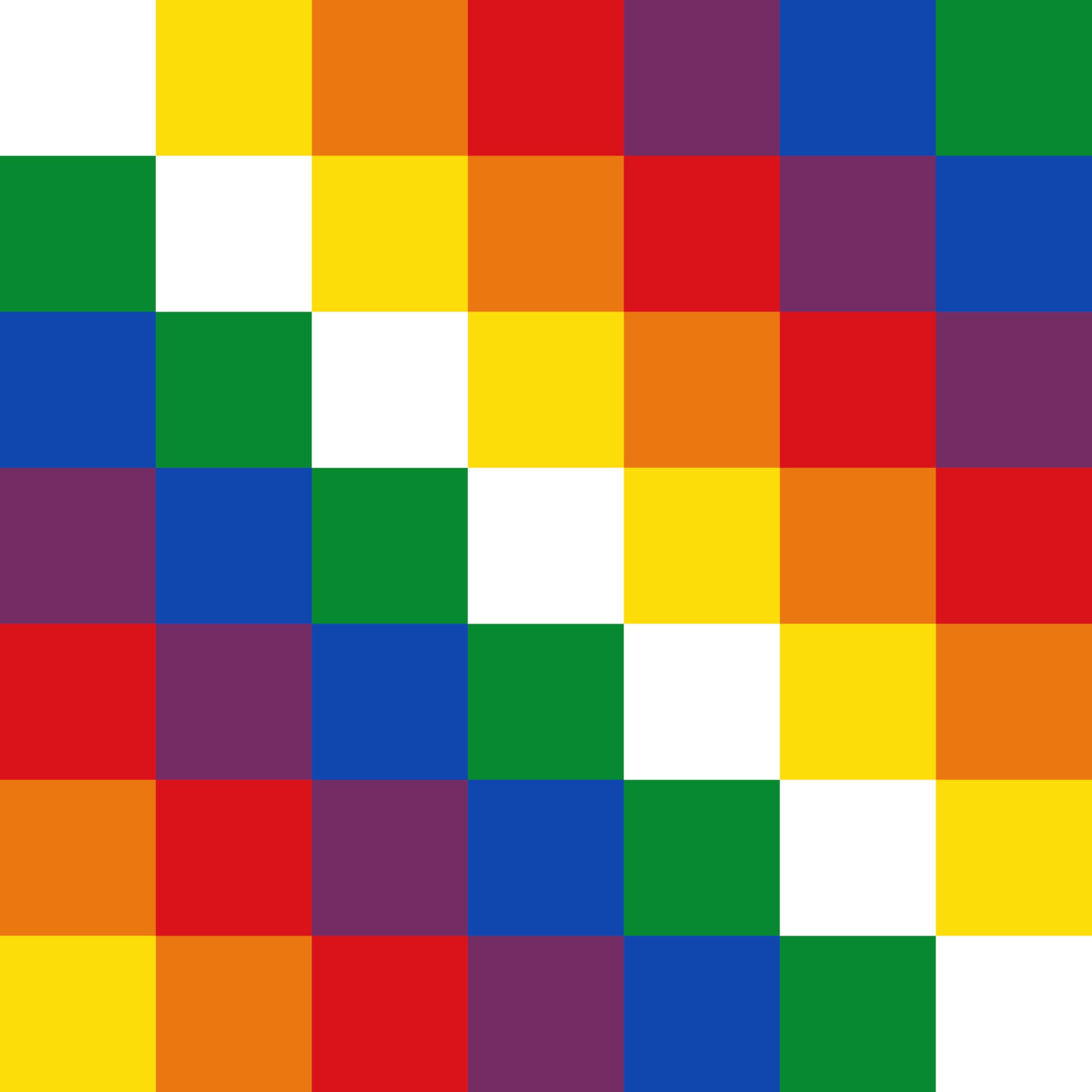 Durabol Wiphala-Flagge, 90 x 90 cm, Satin