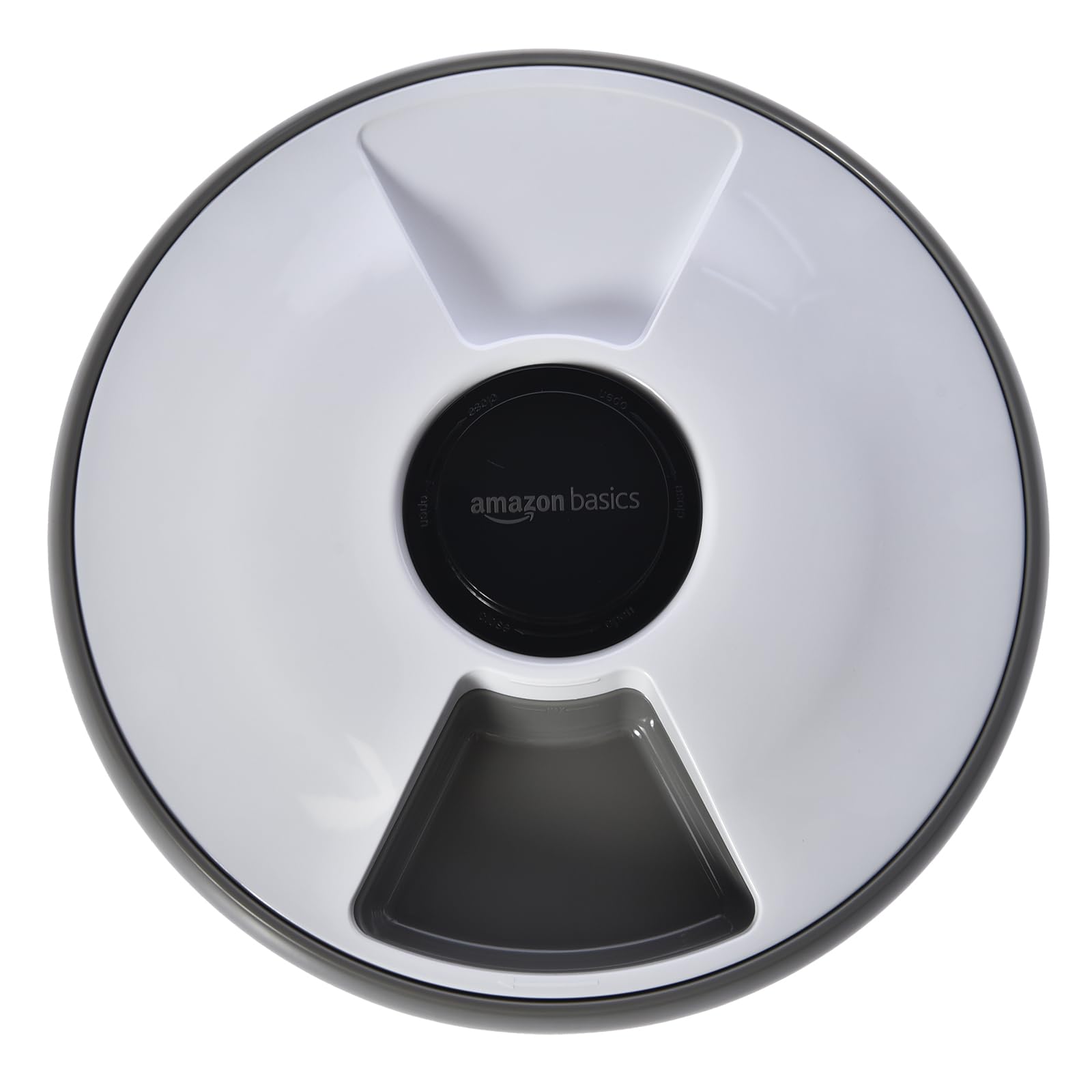 Amazon Basics - Automatischer Futterspender mit Kühlpack, 31.5 x 31.5 x 8.3 cm, weiß