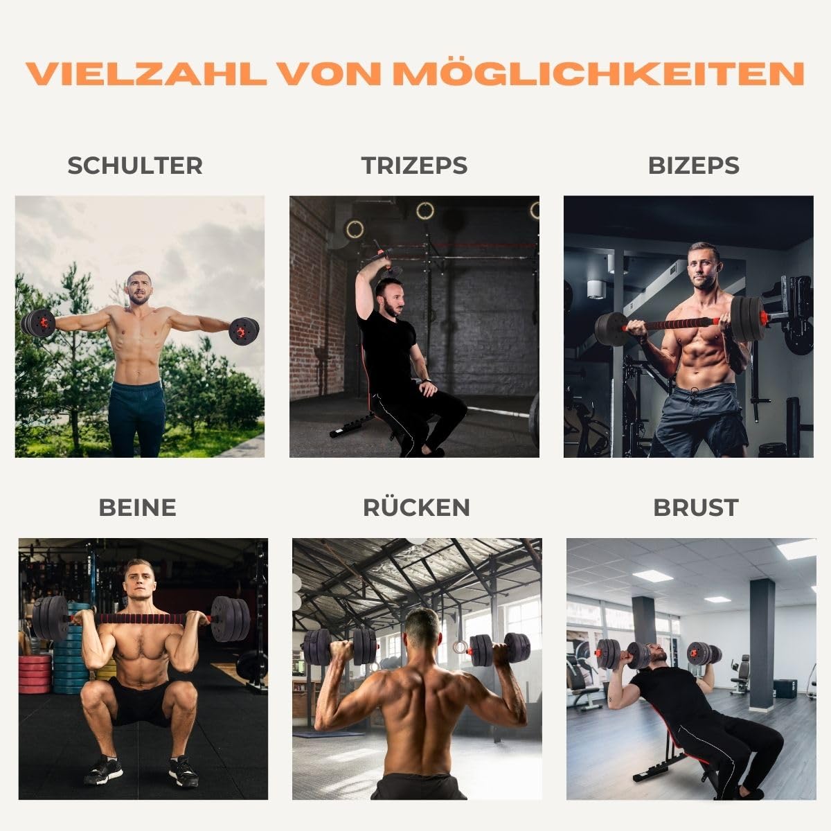 Mobiclinic® fitness, Hantelset verstellbar, 2 in 1, Extenfit, Gewicht von 2-20 kg, Enthält hanteln und gepolsterte verlängerungsstange, Rutschfeste muttern, Robuster stahl, Heim-fitnessstudio