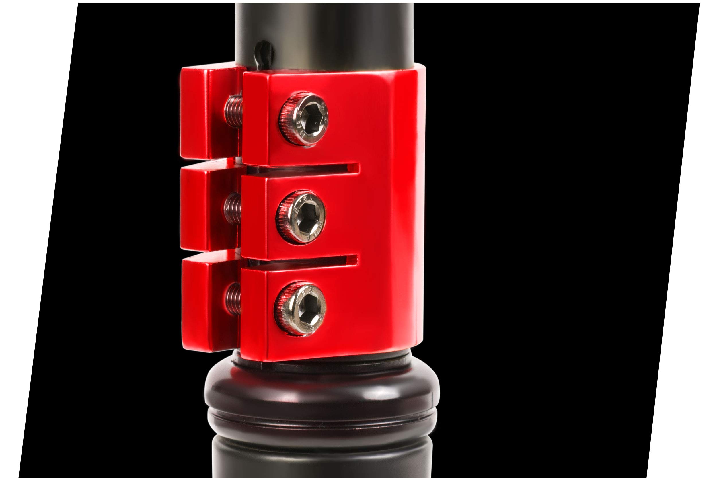 SOKE Stunt Scooter PRO Kick-Scooter mit ABEC 9 Kugellager Tretroller Trick Roller für Erwachsene und Kinder Zweirad Freestyle Cityroller | 2 Räder | Tragkraft 100kg (Schwarz-Rot)