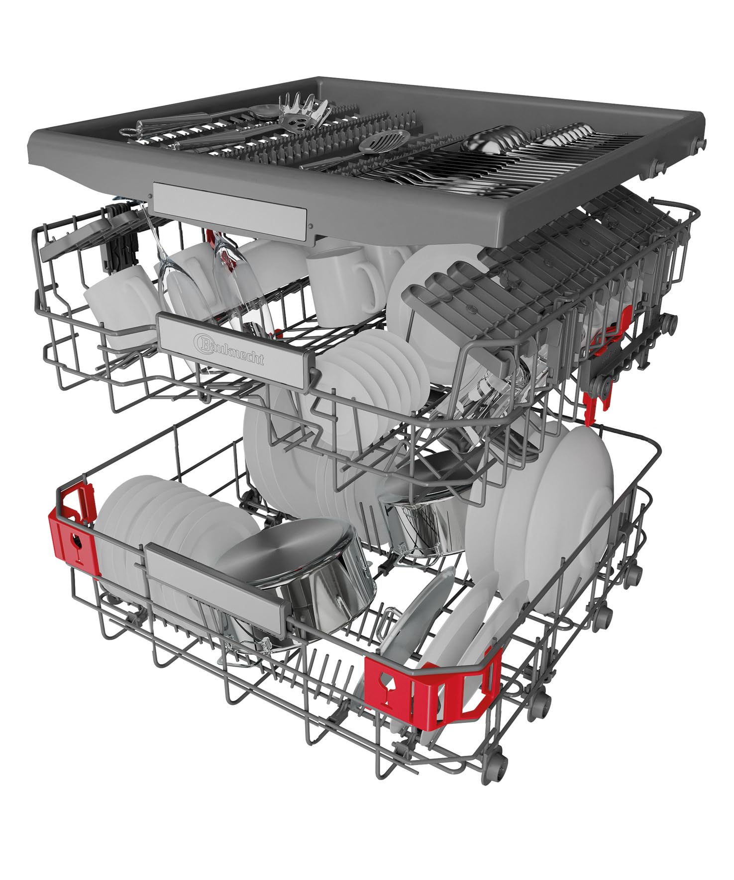 Bauknecht BKSV2 IAN Vollintegrierbarer Geschirrspüler / 60 cm/ActiveDry – automatisches Türöffnungssystem/Startzeitvorwahl/Vollwasserschutz