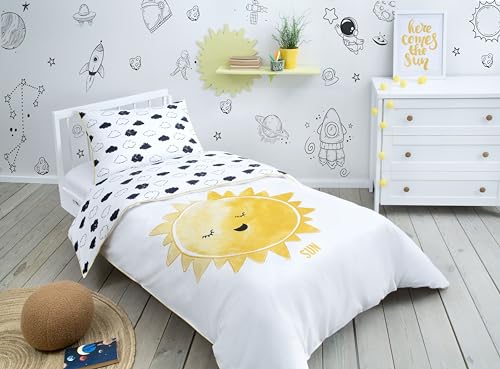 Hibboux 80x80 Cosmic Sun Baby Duvet Cover Set