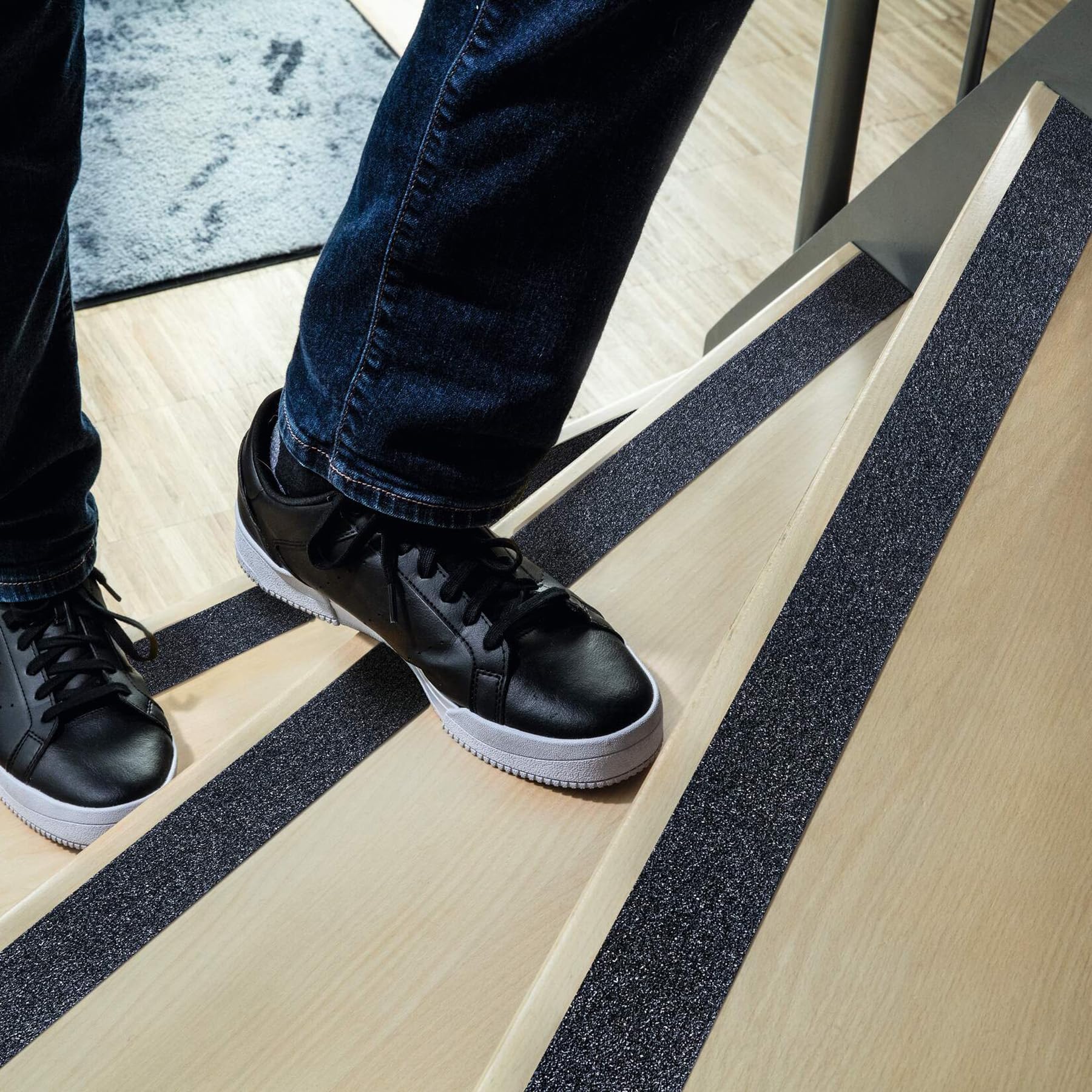 Durable DURALINE GRIP Antirutschband, 50 mm x 15 m, Schwarz, Treppen und Rampen, Hohe Rutschfestigkeit