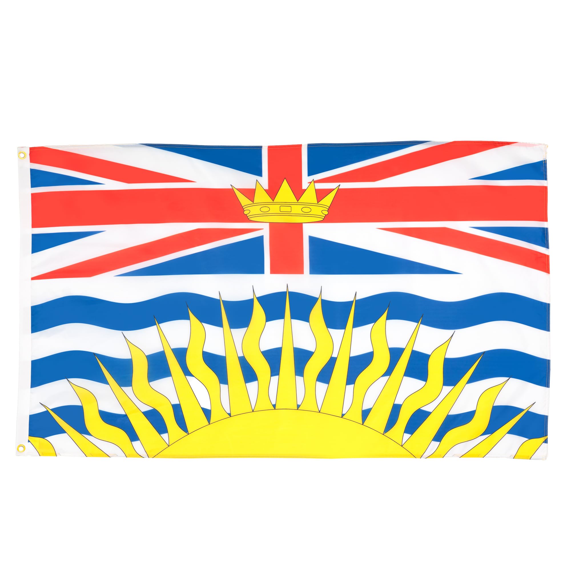 AZ FLAG - Flagge British Columbia - 90x60 cm - Britisch-Kolumbien Fahne 100% Polyester mit Messing-Ösen - 50g