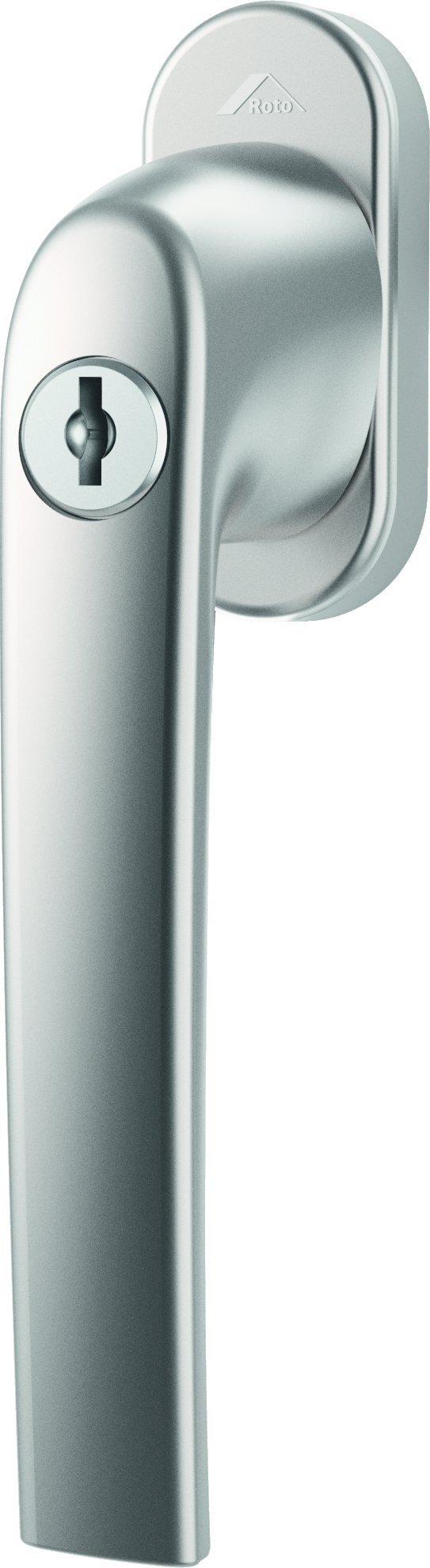 Fenstergriff Roto Samba abschließbar 40 Nm natursilber mit Schrauben Vierkantstift 7 x 32 mm