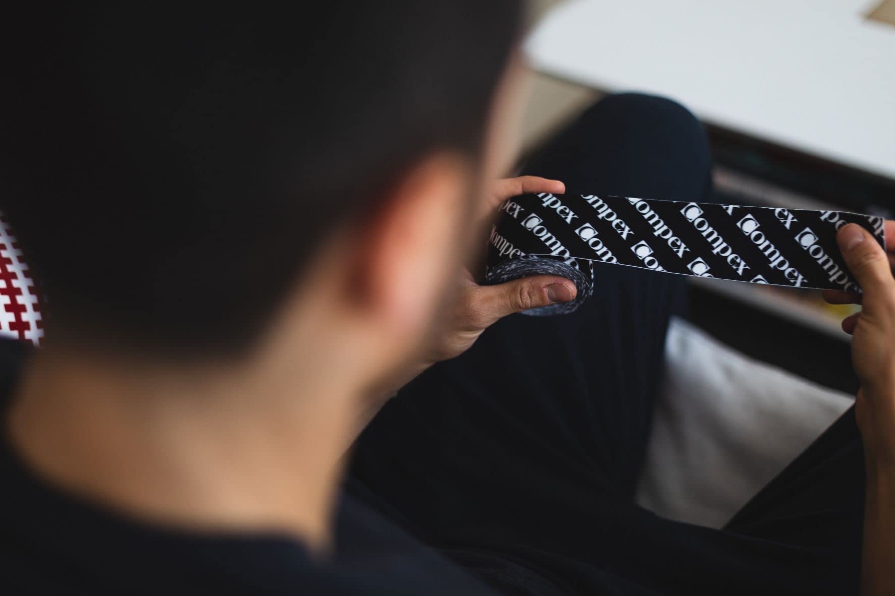 COMPEX Tape für Erwachsene, Schwarz, 12 Rollen