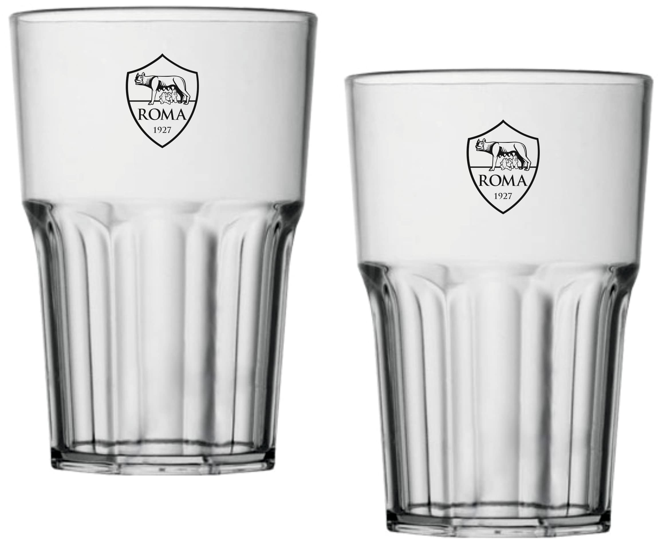 AS Roma Gläser aus Acryl