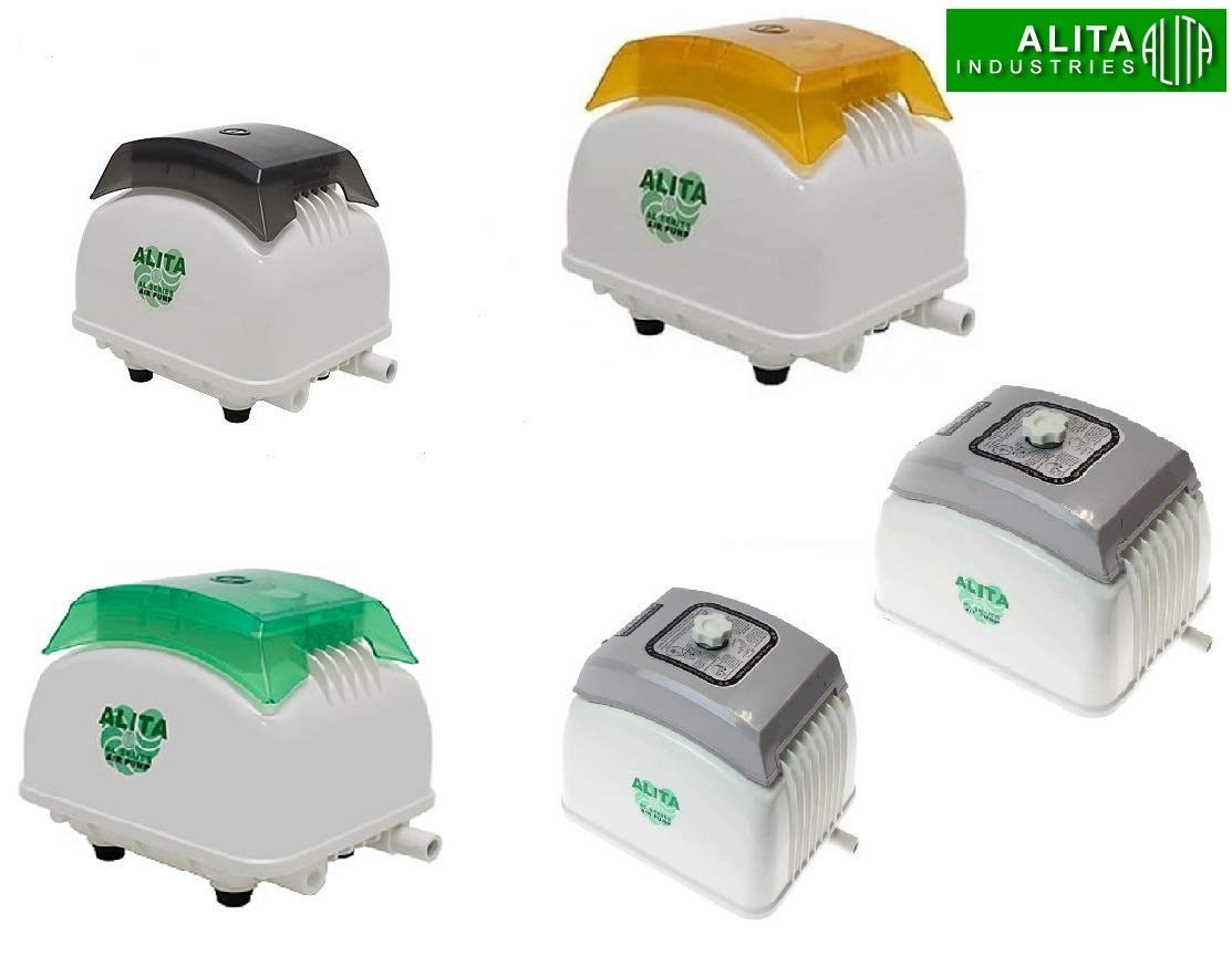 Alita Luftpumpe High-Blow AL-60, 60l/min bei 1,5 Meter, 18mm Ausgang, 54 Watt, Grün