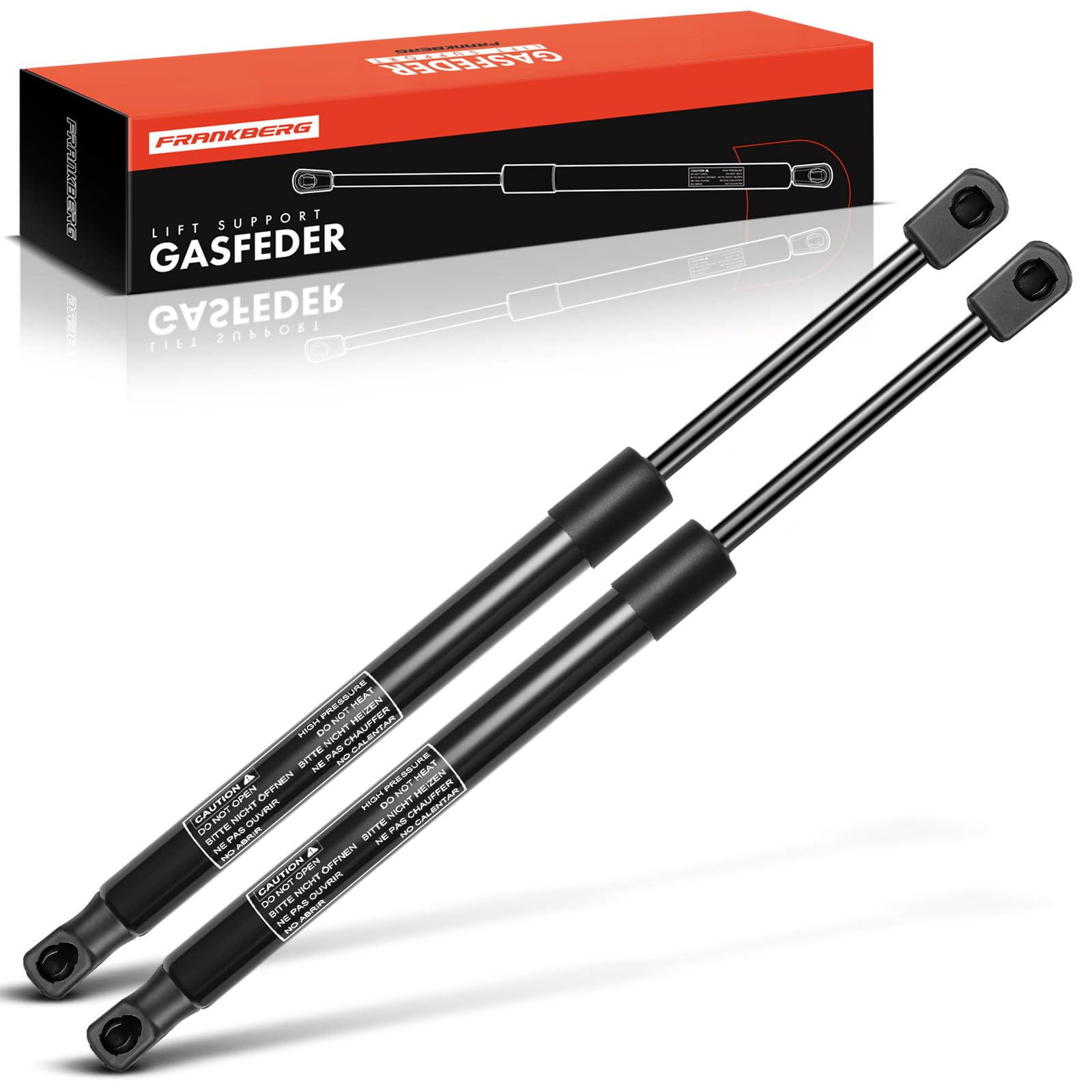Frankberg 2x Gasfeder Dämpfer Heckklappe Kompatibel mit T.o.u.r.a.n 1T3 MPV 2010-2015 T.o.u.r.a.n Van 1T3 MPV 2010-2015 Replace# 1T0827550H