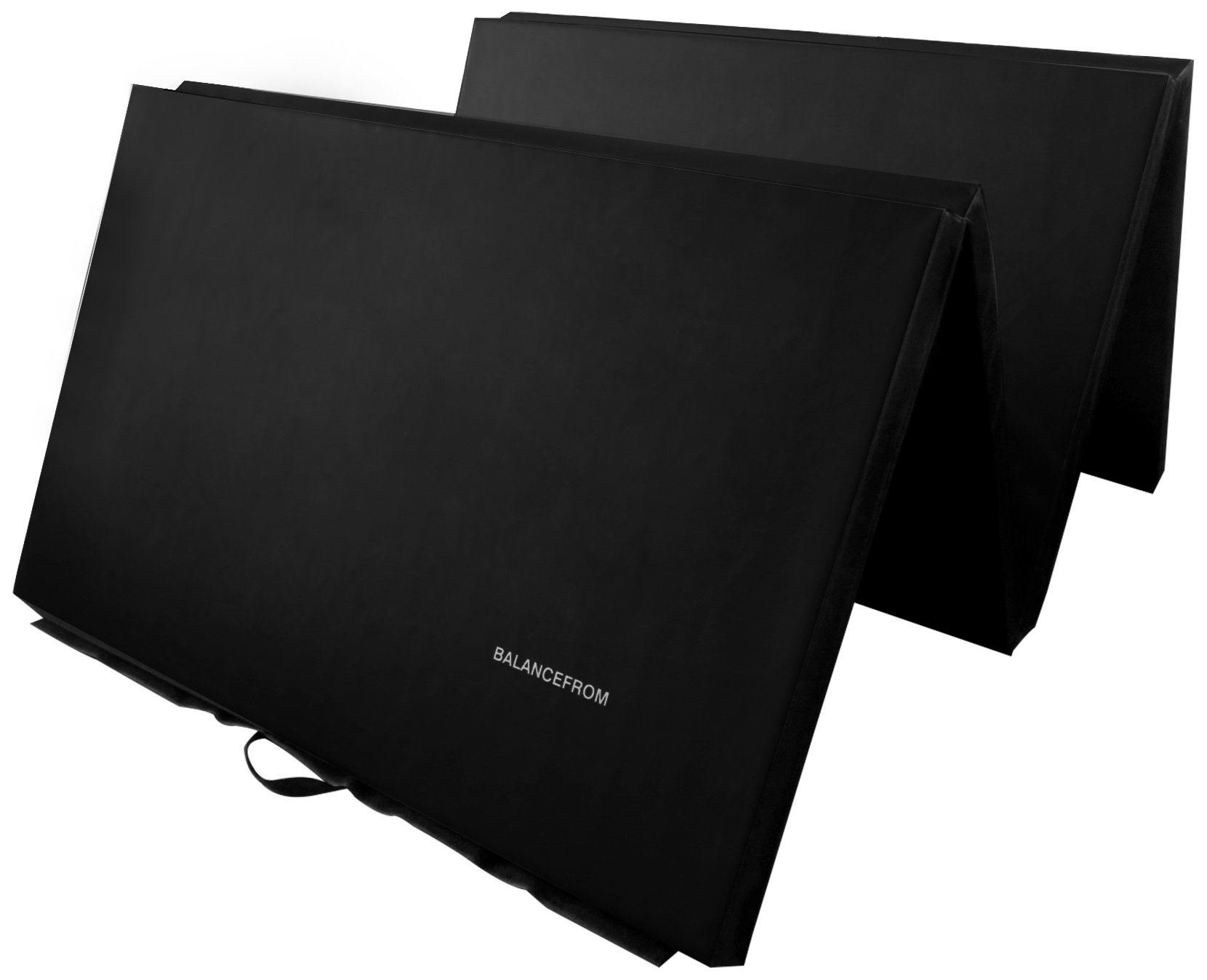 Signature Fitness Faltbare Gymnastikmatte, 122 x 24 x 5,1 cm, extra dick, hohe Dichte, reißfest, schwarz