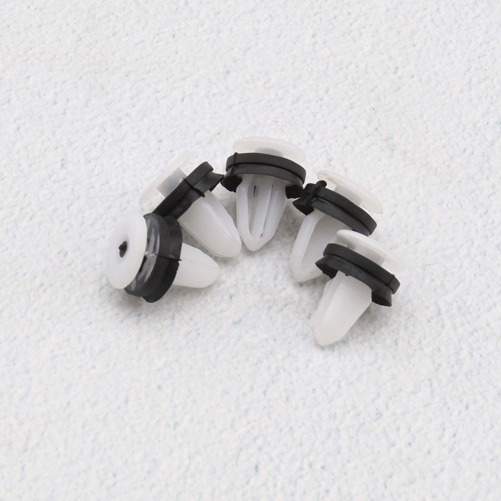 Be In Your Mind 50 Stück Verkleidungsclips Zierleiste Seitentür Auto Clips mit Unterlegscheiben aus Gummi W714231S300 1571079 für Loch von 8 mm