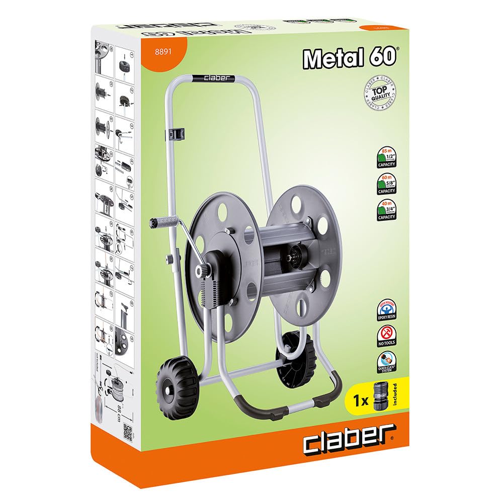 Claber Metal 60, Schlauchwagen Metall