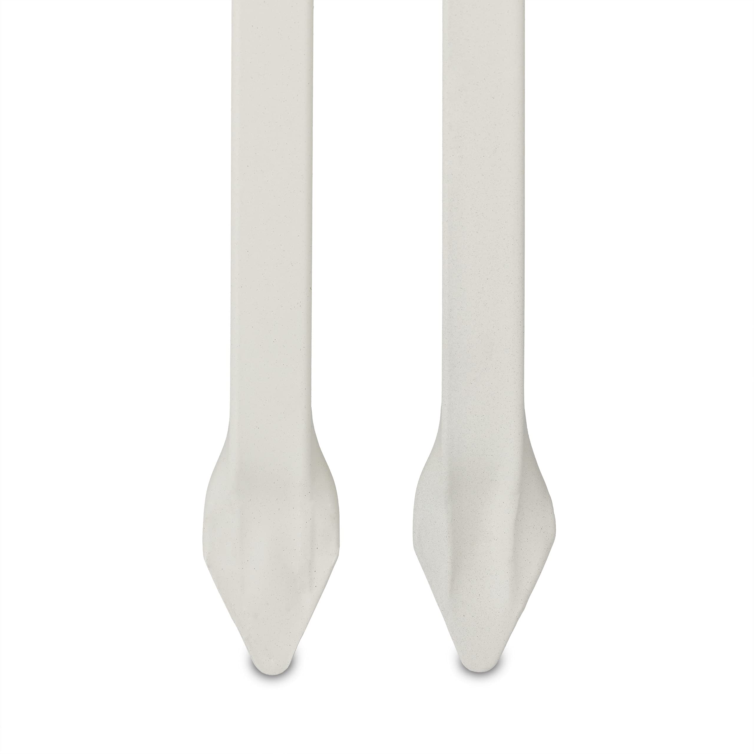 Relaxdays Gartenzaun aus Stahl, Zaunstecksystem 3er Set, verzierter Vorgartenzaun, Zaunelement HxB: 98 x 63,5 cm, weiß